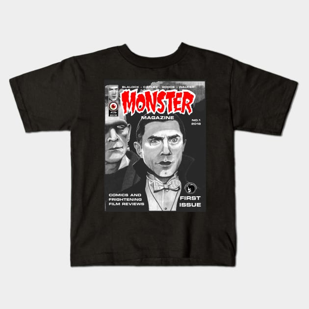 MONSTER MAGAZINE NO.1 Kids T-Shirt by VanceCapleyArt1972